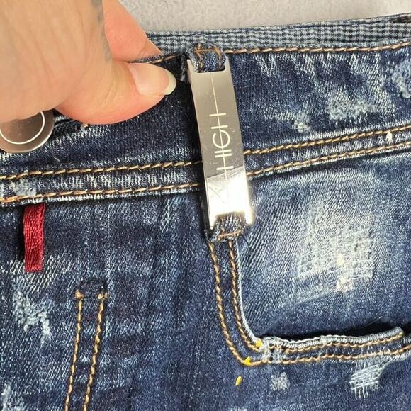 High Everyday Couture Shorts Womens 6 Distressed Interfashion Spa Rimini Italy - Picture 9 of 13